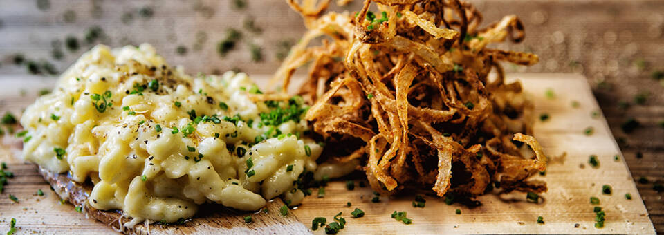 Käsknöpfle mit Röstzwiebeln | Vorarlberg Milch eGen